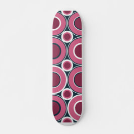 Bitesize magenta donuts met witte marine persoonlijk skateboard