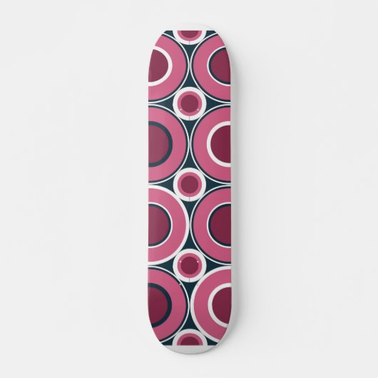 Bitesize magenta donuts met witte marine persoonlijk skateboard (Voorkant)