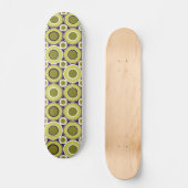 Bitesize Olijfgroene donuts met wit Persoonlijk Skateboard (Voorkant)