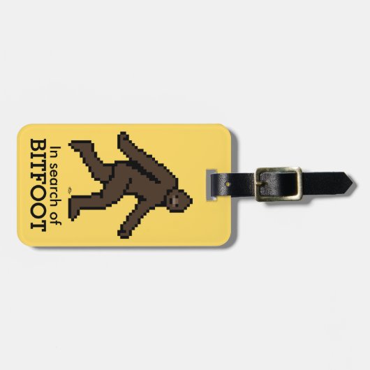 Bitfoot (de 8-bits Bigfoot) Bagagelabel (Voorkant horizontaal)
