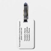 Bitfoot (de 8-bits Bigfoot) Bagagelabel (Achterkant verticaal)