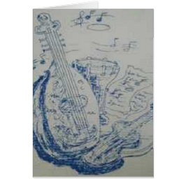 Bithday-kaart in Griekse / Griekse instrumenten