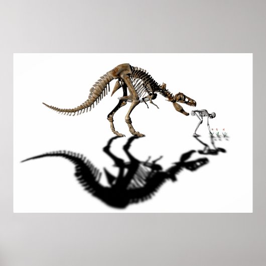 Biting dinosaurus poster (Voorkant)