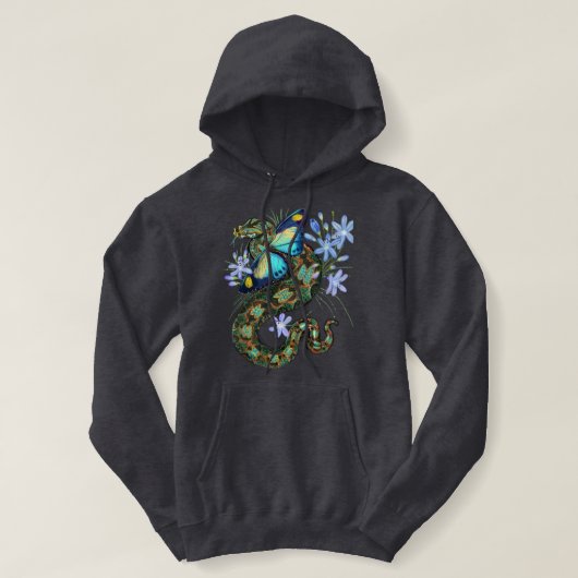 Bitis Nasicornis Butterfly Viper Hoodie (Design voorkant)