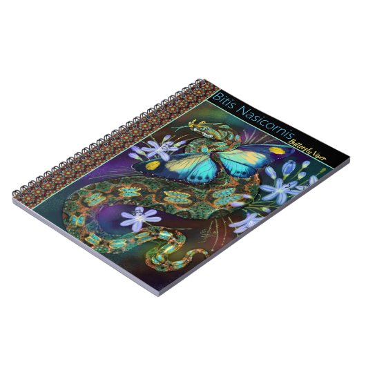 Bitis Nasicornis Butterfly Viper Notitieboek (Linkerzijde)