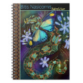 Bitis Nasicornis Butterfly Viper Notitieboek (Voorkant)