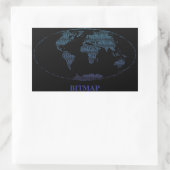 Bitmap Rechthoekige Sticker (Tas)