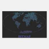 Bitmap Rechthoekige Sticker (Voorkant)