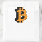 Bitmunt 11 rechthoekige sticker (Tas)
