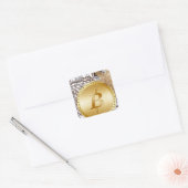 Bitmunt 18 vierkante sticker (Envelop)