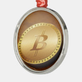 Bitmunt 2 metalen ornament (Links)