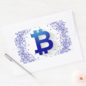 Bitmunt 5 rechthoekige sticker (Envelop)