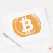 Bitmunt 6 rechthoekige sticker (Envelop)