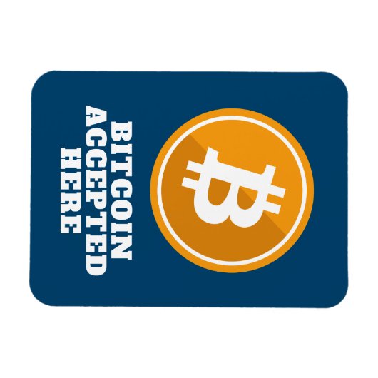 Bitmunt aanvaard hier - digitale cryptocurrency Ma Magneet (Horizontaal)