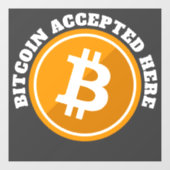 Bitmunt aanvaard hier - digitale cryptovaluta raamsticker (Vel)