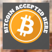 Bitmunt aanvaard hier - digitale cryptovaluta raamsticker (Vel 2)