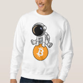 Bitmunt Astronaut Crypto Investor Cartoon Grafisch Trui (Voorkant)