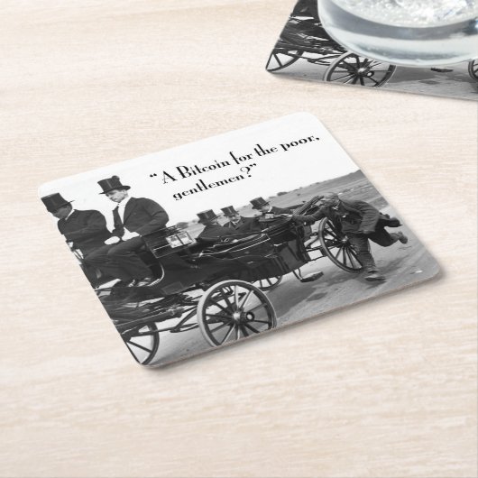 Bitmunt Beggar Kartonnen Onderzetters (Schuin)