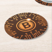 Bitmunt BTC Cryptocurrency Blockchain Ronde Kartonnen Onderzetter (Gebogen)