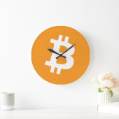 Bitmunt (BTC) Klassiek Oranje Logo Grote Klok (Huis)