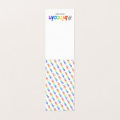 Bitmunt #BTC Rainbow Design Seed Card Mnemonic Visitekaartje (Buitenkant ongevouwen)