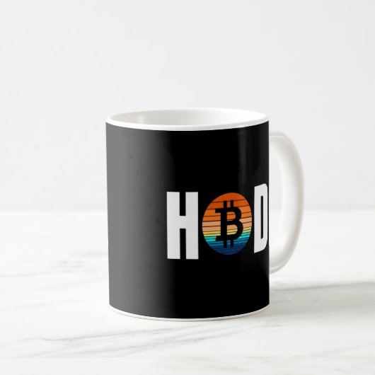 Bitmunt Crypto Hodl Text Cryptocurrency Simple Let Koffiemok (Voorkant rechts)