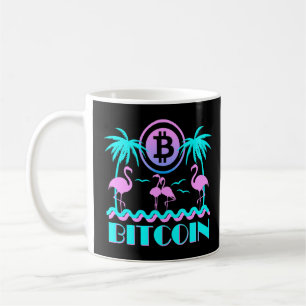 Bitmunt Crypto Retro 80s Flamingo Koffiemok