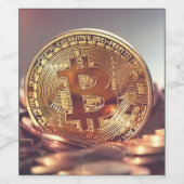 bitmunt, crypto-wijnlabel wijn etiket (Enkel label)