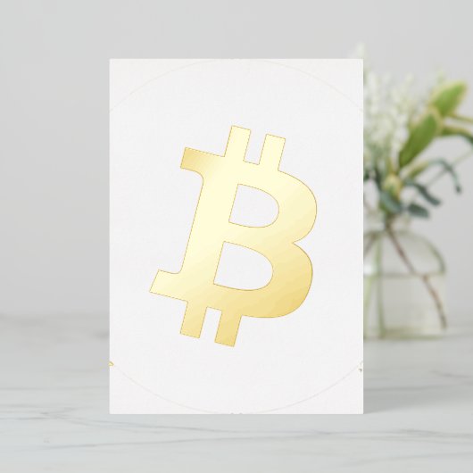 Bitmunt Cryptocurrency Logo Folie Uitnodiging (Staand Voorkant)
