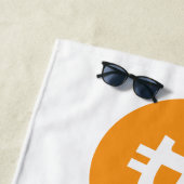 Bitmunt Cryptocurrency Logo Strandlaken (In situ)