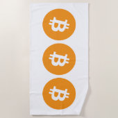 Bitmunt Cryptocurrency Logo Strandlaken (Voorkant)