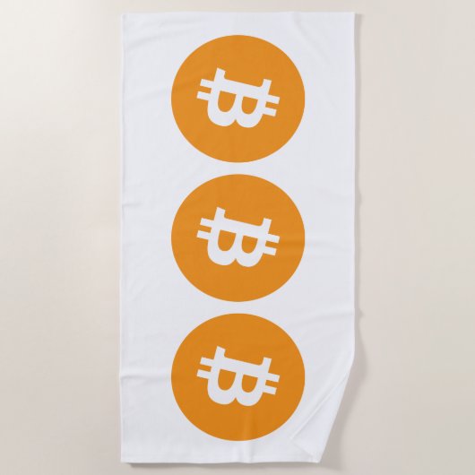 Bitmunt Cryptocurrency Logo Strandlaken (Voorkant)