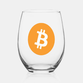 Bitmunt Cryptocurrency Logo Wijnglas Zonder Voet