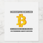 Bitmunt Cryptocurrency luistert niet Wijn Etiket (Enkel label)