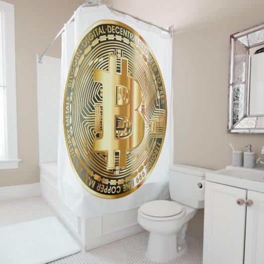 Bitmunt cryptovaluta douchegordijn (In situ)