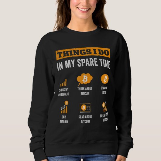 Bitmunt dingen die ik doe in mijn spaartijd grappi trui (Voorkant)