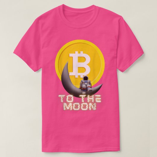 Bitmunt Exchange Astronaut to the Moon Cryptocurre T-shirt (Design voorkant)