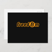 Bitmunt Freedom Crypto BTC Cryptocurrency Cryptoft Briefkaart (Voorkant / Achterkant)