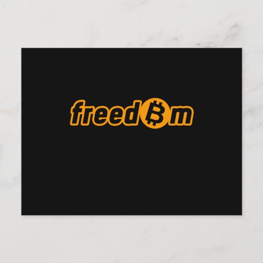 Bitmunt Freedom Crypto BTC Cryptocurrency Cryptoft Briefkaart (Voorkant)
