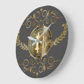 Bitmunt Gold Coin Brown Grote Klok (Hoek)