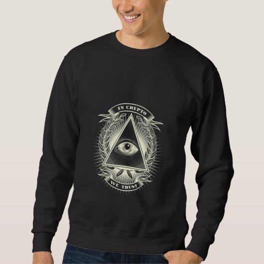 Bitmunt Illuminati Eye Cryptocurrency Digital Curr Trui (Voorkant)