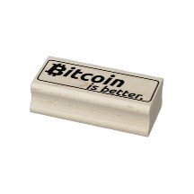 Bitmunt is beter - Hout Art Stempel - Geldstempel