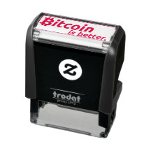 Bitmunt is beter Self Inking Rubber Stamp ₿