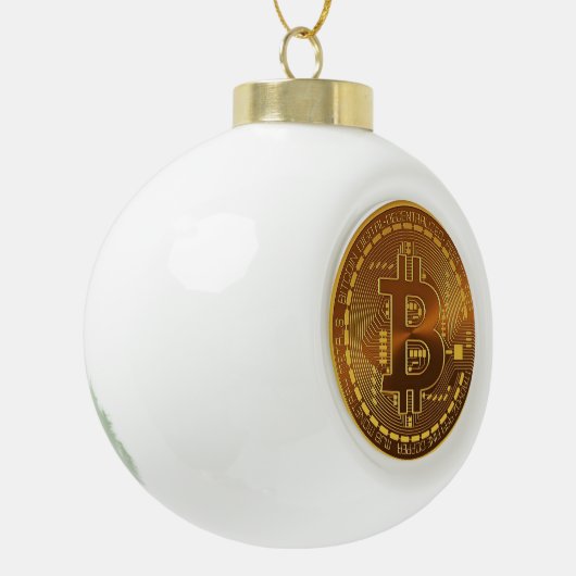 Bitmunt keramische kerstversiering keramische bal ornament (Links)