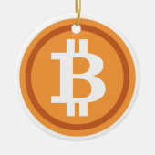 Bitmunt kerstboomversiering crypto Holiday Keramisch Ornament (Voorkant)