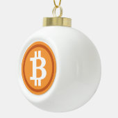 Bitmunt kerstboomversiering crypto Holiday Keramische Bal Ornament (Rechts)