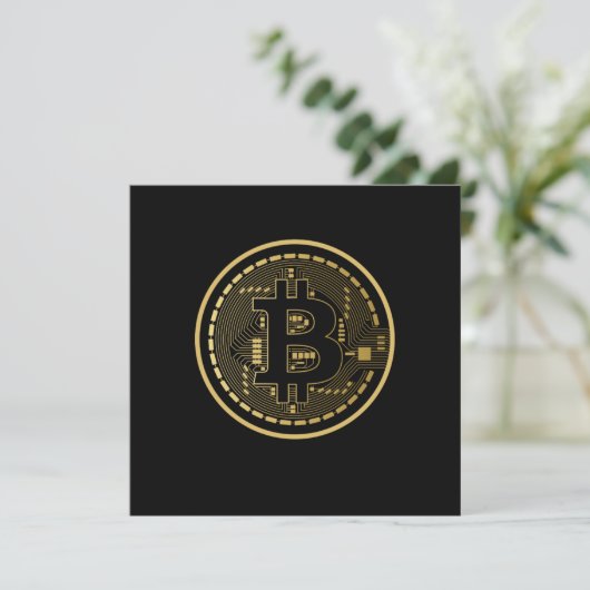 Bitmunt Logo BTC Crypto Mining Cryptocurrency Cryp Kaart (Staand voorkant)