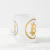 Bitmunt logo matglas koffiemok (Voorkant links)