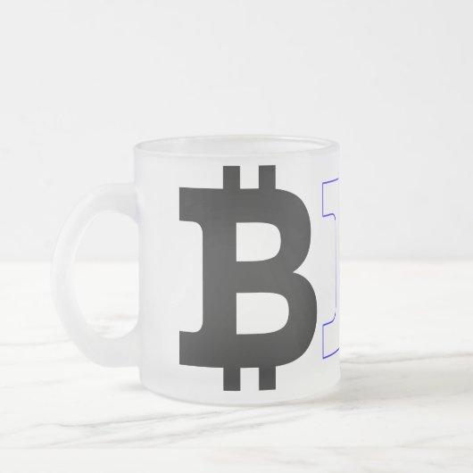 Bitmunt logo matglas koffiemok (Links)