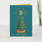 Bitmunt Merry Bitmas Cryptocurrency kerst Feestdagen Kaart (Voorkant)
